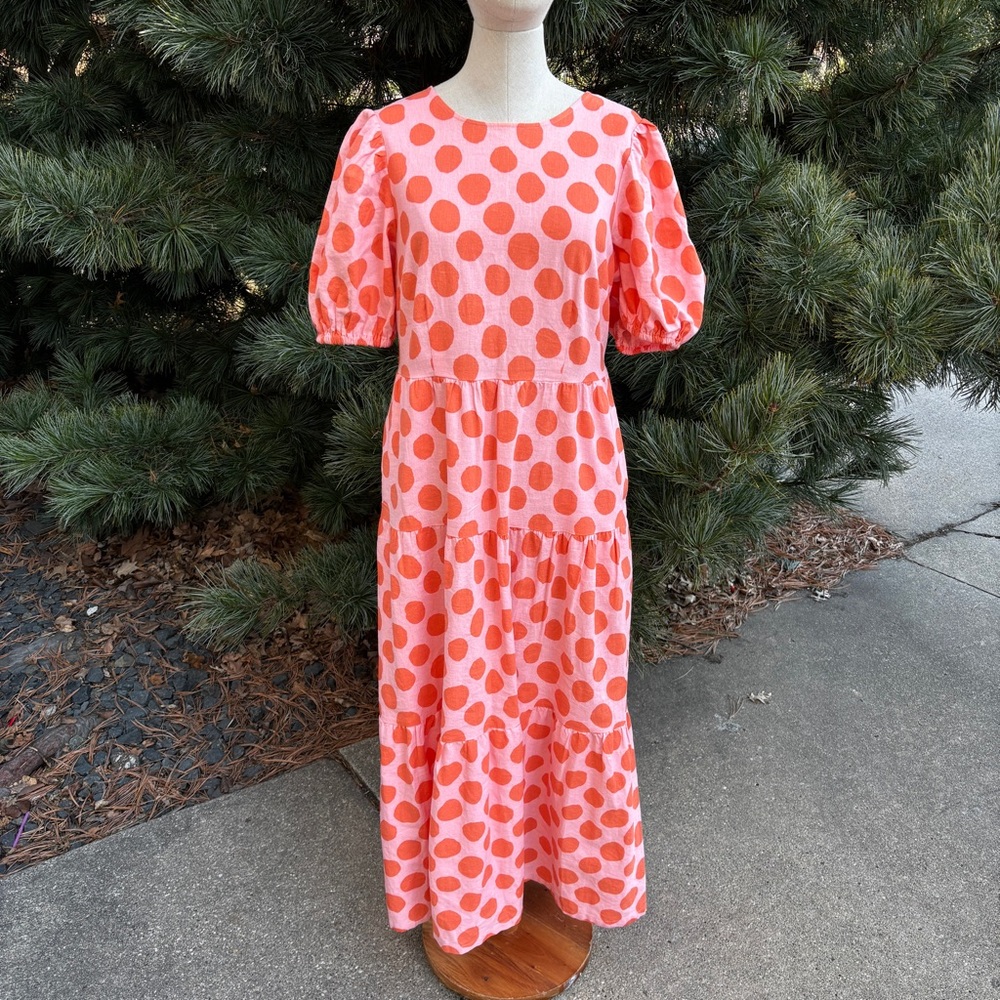 Who What Wear Pink and Orange Dress